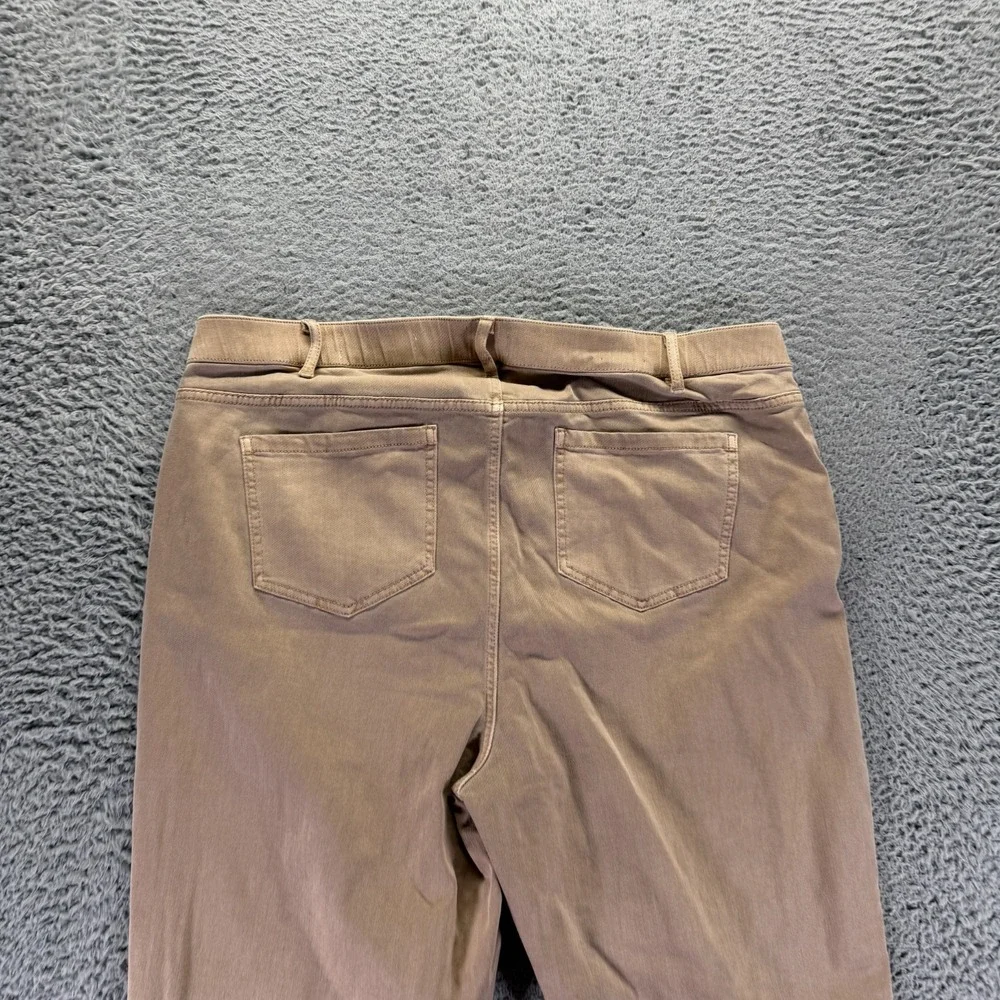 J. Jill Jeans Womens 22 Beige Cotton Denim Boyfriend Straight Leg Ankle Stretch